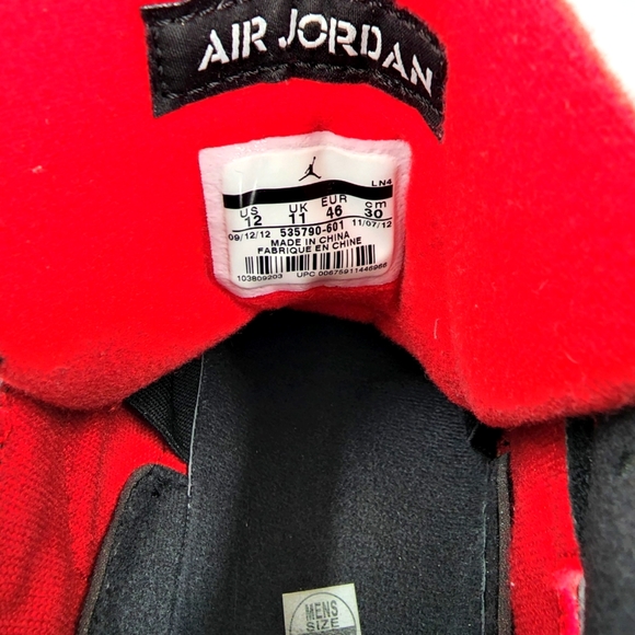 A1-Jordan Sixty Club 'Gym Red' Size 12 - Picture 6 of 8